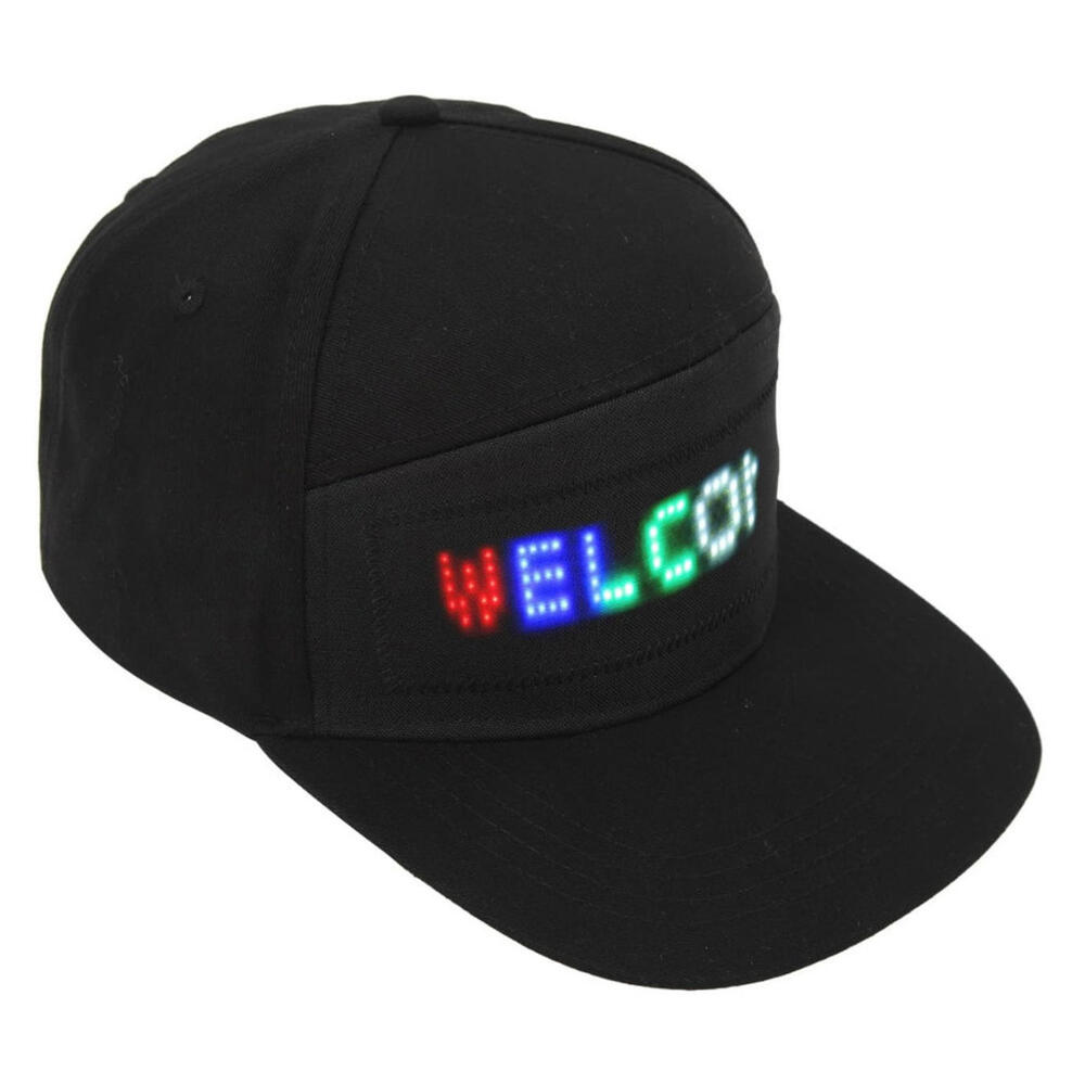 Led Bluetooth Message Editable Display Smart Cap … - image 1
